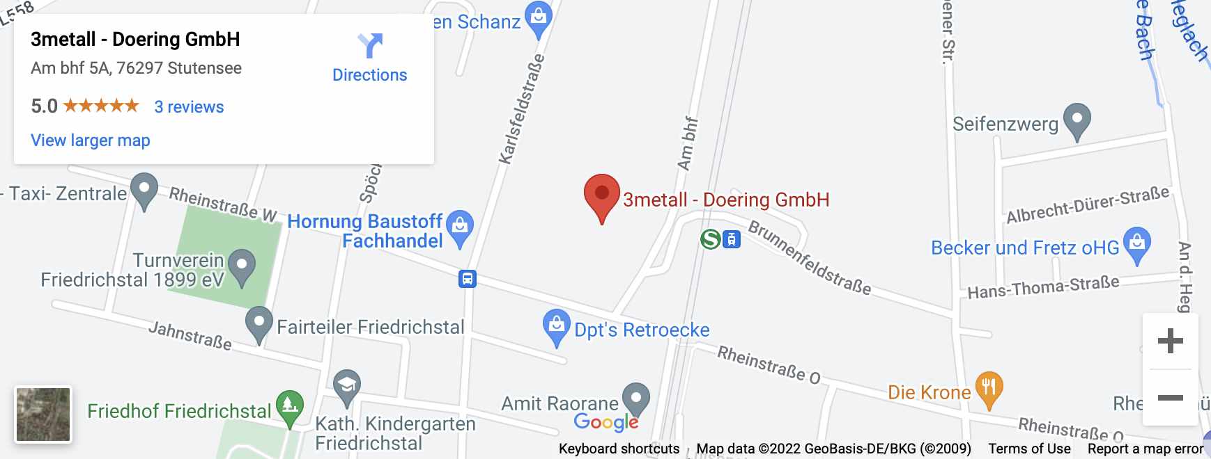 Firmensitz 3metall in Stutensee